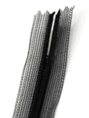 Átlátszó rejtett cipzár 25 cm - BLACK - FEKETE